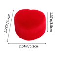 thumbnail image 3 of KTTECTOA Flocking Ring Box Heart-shaped Flip Lid Jewelry Proposal Ring Box Jewelry Gift Packaging Storage Clearance Home Organization Canada Days Room Decor Kitchen Decor, 3 of 6