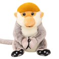 thumbnail image 1 of Jouet Singe Proboscis Réaliste Animal en Peluche Doux et Câlin Zoo de Collection pour Enfants et Adultes, 1 of 5