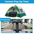 thumbnail image 4 of Tente Pop Extérieure Résistante à l'Eau, Portable, Instantanée et Automatique, Tente de Camping pour 2-3 / 3-4 Personnes, Tente Familiale, Camping, Randonnée, Backpacking, 4 of 6