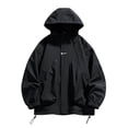 thumbnail image 1 of Styesk Jackets for Men Men's Spring And Charge Coat Thin Outdoor Mountaineering And Riding Windproof Work Coat, 1 of 4