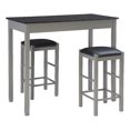 thumbnail image 1 of Linon Tifton 3 Piece Faux Marble Upholstered Dining Tavern Set in Gray Wood, 1 of 13