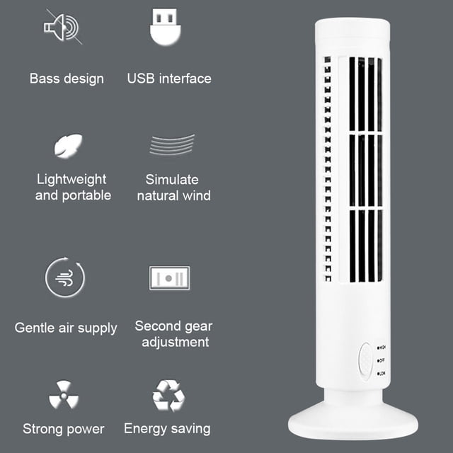 Ventilateur de Refroidissement pour Bureau à Domicile Ventilateur de Sol Réglable Ventilateur sur Pied Ventilateur Tour Sans Pales Ventilateur Tour Réglable