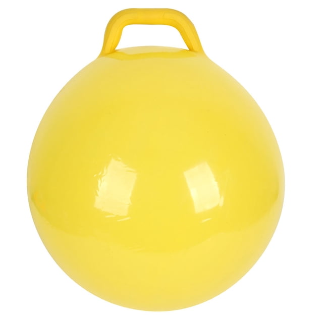 Lixada Balle Rebondissante Gonflable Vibrante avec Poignée de Sécurité pour Enfants et Adultes - Options Jaune, Rouge, Vert, Bleu
