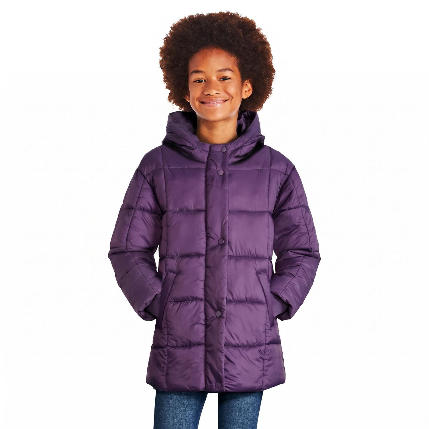 Doudoune avec capuchon George pour filles