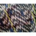 thumbnail image 4 of oneOone Silk Tabby Fabric Stripe & Chevron Ikat Print Fabric By The Yard 42 Inch Wide, 4 of 4
