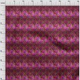 thumbnail image 4 of oneOone Viscose Chiffon Maroon Fabric African Aztech Sewing Material Print Fabric By The Yard 42 Inch Wide, 4 of 4