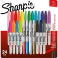 thumbnail image 1 of Sharpie Permanent Markers, Fine Point, Assorted Colours, 24 Count, 1 of 11