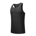 thumbnail image 3 of Timegard Chandails pour Hommes Col Rond Sans Manches Respirant Entraînement Course T-Shirts Décontractés Ajustés Camisole, 3 of 4