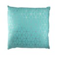 thumbnail image 1 of Northlight Coussin Carré Géométrique Contemporain Bleu Océan 17 Pouces, 1 of 5