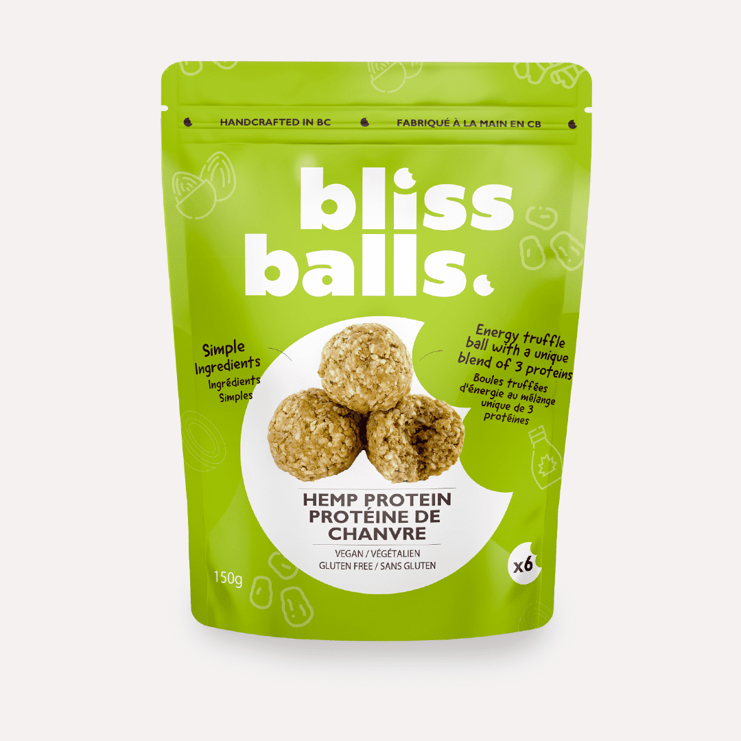Bliss Balls Hemp Protein Energy Truffles - Vegan Gluten-Free Hemp Protein Snack Balls -150g