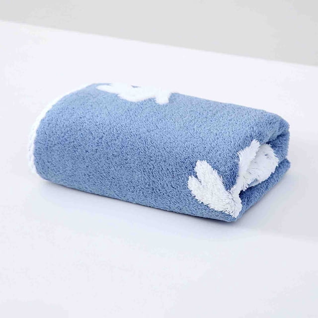 Tyidzon Towels for Bathroom Super Soft Velvet Rabbits Jacquards Hand Towel Super Absorbent Drying Gentle and Friendly