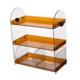 thumbnail image 2 of Luzkey Coffee Cup Rack Clear Countertop Organizer for Hotel Kitchen Pantry Tabletop Brown, 2 of 8