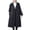 e2-black trench coat, variant on UPPADA Long Pea Coat for Womens Fall Winter Wool Coats Lightweight Warm Trench Coats Breasted Midi Peacoat Trench Coats with Pockets Army Green,Free Size