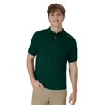 thumbnail image 2 of Hanes Mens CottonBlend EcoSmart Jersey Polo With Pocket 2-Pack, 2XL, 2 of 7