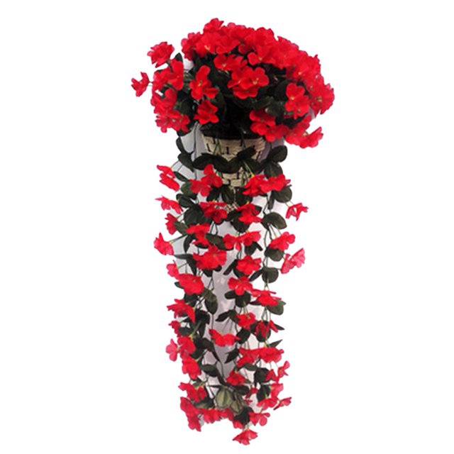 Vibrant 18 Branches Artificial Violet Flower Vine for Home Decor & Events