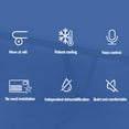 thumbnail image 3 of Portable Air Conditioner, Small AC Cooling Basement Dehumidifier with Drain Hose, Crawl Space Dehumidifiers, Whole Home Dehumidifiers for RV Office Room Industry Tent, 3 of 7