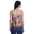 thumbnail image 3 of Moomaya Printed Womens Spaghetti Strap Crop Top Cami Summer Tops, 3 of 5