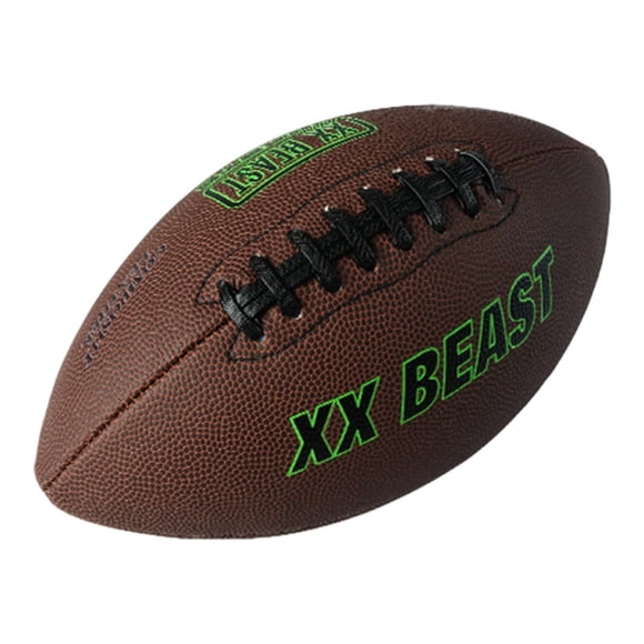 Siruishop Ballon de Rugby Résistant à l'Usure Cadeau Équipement d'Entraînement Antidérapant Football Américain pour Remise des Diplômes Noël Famille Amis Halloween Taille 7