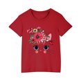 thumbnail image 4 of Rbaofujie T-Shirts Graphiques à Manches Courtes à Col Rond pour Filles, T-Shirts à Imprimé Animal, Tenues d'Été Mignonnes 3-9 Ans, 4 of 4