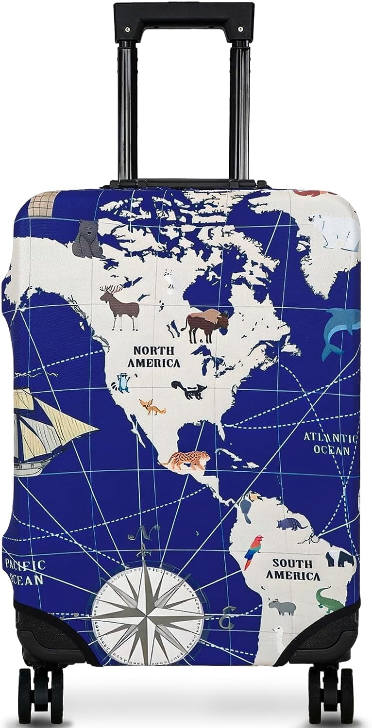 Luggage Cover Protector Travel Suitcase Covers Protective Skin for Carry On Baggage Fit 18-20 Inch Luggage
