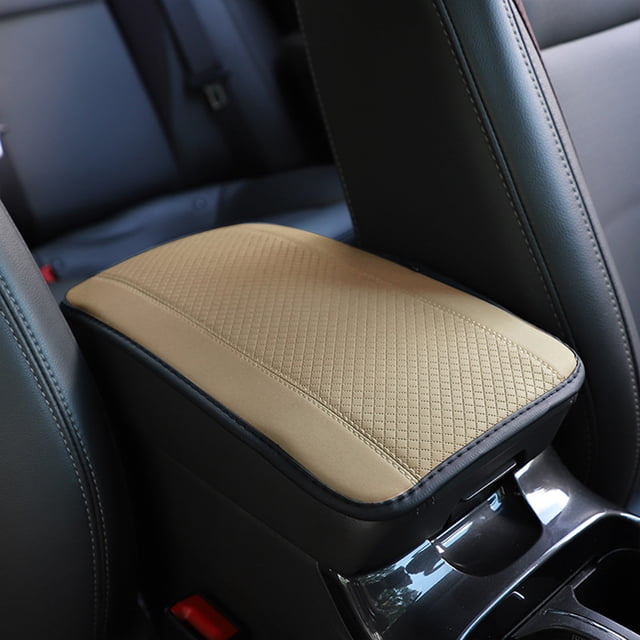 Chmadoxn Car Armrest Storage Box Mat, Fiber Leather Car Center Console Cover, Car Armrest Seat Box Cover Accessories Interior Protection For Most Vehicle, SUV, Car Armrest trunk sleeve pad