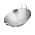 thumbnail image 2 of Beloving Round 26cm Stainless Steel Wok Pan with Ergonomic Handle, 2 of 9