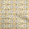 thumbnail image 1 of oneOone Polyester Spandex Mustard Yellow Fabric Abstract Line Fabric For Sewing Printed Craft Fabric By The Yard 56 Inch Wide, 1 of 4