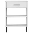 thumbnail image 2 of vidaXL Armoire Console avec Pieds en Métal Blanc Bois Massif Pin OSLO, 2 of 5