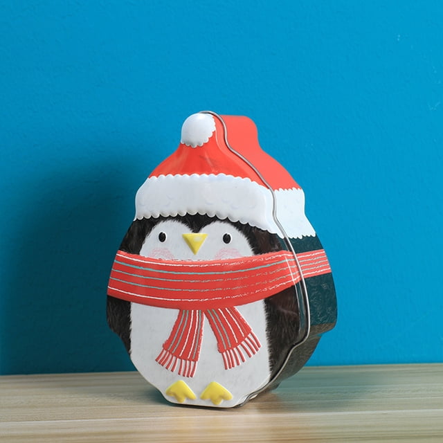 TopLLC Storage Bins 1pc Christmas Gift Box For Children With Santa Claus & Christmas Tree Design Can Hold Cookies, Candy And Other Small Gifts Storage Bags