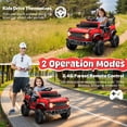thumbnail image 3 of iYofe Ford Bronco Raptor Electric Ride on Toy Car for Toddler Kids, 12V Battery Powered Ride on Cars w/Remote Control, Bluetooth & Lights, Red, 3 of 7