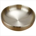 thumbnail image 1 of DOLITY Korean Stainless Steel Rice Bowl Dish Double Thicken Traditional bowl Gold Gold 19cm, 1 of 9