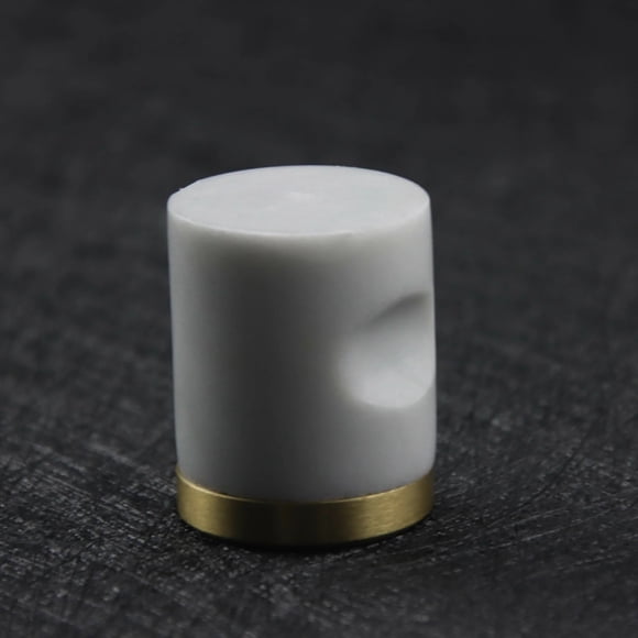 Bianco Marble & Brass Knobs 10 Piece Set