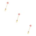 thumbnail image 3 of Transemion 1/2/3/5 Cartoon Adorable Restaurant Hotel Tableware Portable Washable Stainless Steel Stirring Mixing Dinnerware Cake Flatware Candy Fork Brown 3PCS, 3 of 6