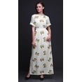 thumbnail image 2 of Bimba Robe Longue pour Femmes en Rayonne avec Papillons, Bohème, Plage, Cocktail, Fête, Maxi, Fendue - X-Grand, 2 of 6