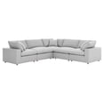 thumbnail image 3 of Modway Commix 5 Piece Down Filled Overstuffed Sectional Sofa in Light Gray, 3 of 10