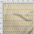 thumbnail image 2 of oneOone Silk Tabby Fabric Diamond Geometric Print Fabric By The Yard 42 Inch Wide, 2 of 4