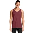thumbnail image 1 of Hanes Mens ComfortWash Garment Dyed Sleeveless Tank Top, S, Cayenne, 1 of 2
