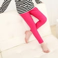 thumbnail image 4 of GDREDA Girls' Basic Solid Full Length Cotton Soft Leggings (Hot Pink,2-3 Years), 4 of 6