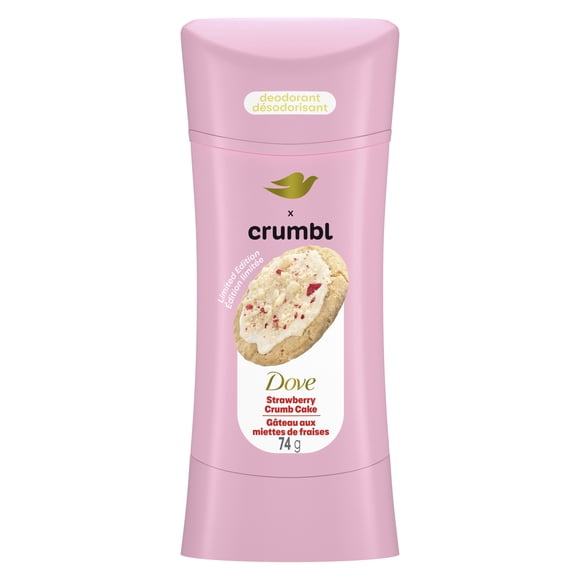 Dove Crumbl Aluminum-Free Deodorant Stick Strawberry Crumb Cake 74 g | Limited Edition
