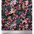 thumbnail image 1 of Soimoi Rayon Fabric & Orchids Floral Print Fabric by The Yard 42 Inch Wide, 1 of 3