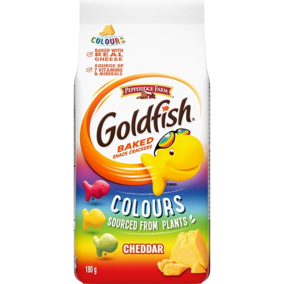 Craquelins cuits au four GoldfishMD Cheddar, sachet de 180 G