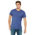 thumbnail image 1 of Bella Canvas Mens CVC Jersey Tee, XS, Heather True Royal, 1 of 3