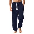 thumbnail image 1 of Plebaso Men's Sweatpants Elastic Bottom with Pockets Casual Drawstring Mens Textured Joggers Activewear, 1 of 5