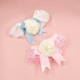 thumbnail image 3 of CBFFDC Pet Neck Circle Pet Collar Princess Style Three dimensional Flower Lace Comfortable Wear Elastic Strap Up Adorable Triangle Dogs Cats, 3 of 6
