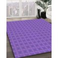 thumbnail image 3 of Ahgly Company Machine Washable Indoor Square Transitional ly Purple Area Rugs, 3' Square, 3 of 7