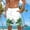 Green, variant on Amzcrzy Mens Shorts Plus Size Shorts Shorts for Men Men Casual Fashion Print Shorts With Pockets Elastic Waist Beach Pants Beach Shorts for Men Summer Shorts