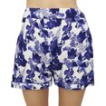 thumbnail image 1 of Bimba Womens Off White Button-Down Shirt With Elastic Waist Short Nightwear-22, 1 of 6