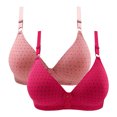 thumbnail image 1 of Sport Bras Women Convertible Bra Feature V-Neck Molded Bra Style W-523 Pinks 36, 1 of 2