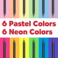 thumbnail image 3 of Faber-Castell Black Edition Neon Pastel Color Pencil 12CT, 3 of 8