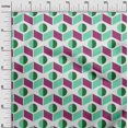 thumbnail image 3 of oneOone Rayon Green Fabric Geometric Fabric For Sewing Printed Craft Fabric By The Yard 56 Inch Wide, 3 of 4